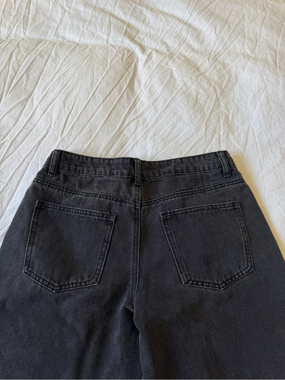 Edikted Raelynn Washed Low Rise Jeans - Black Washed - Picture 10 of 11